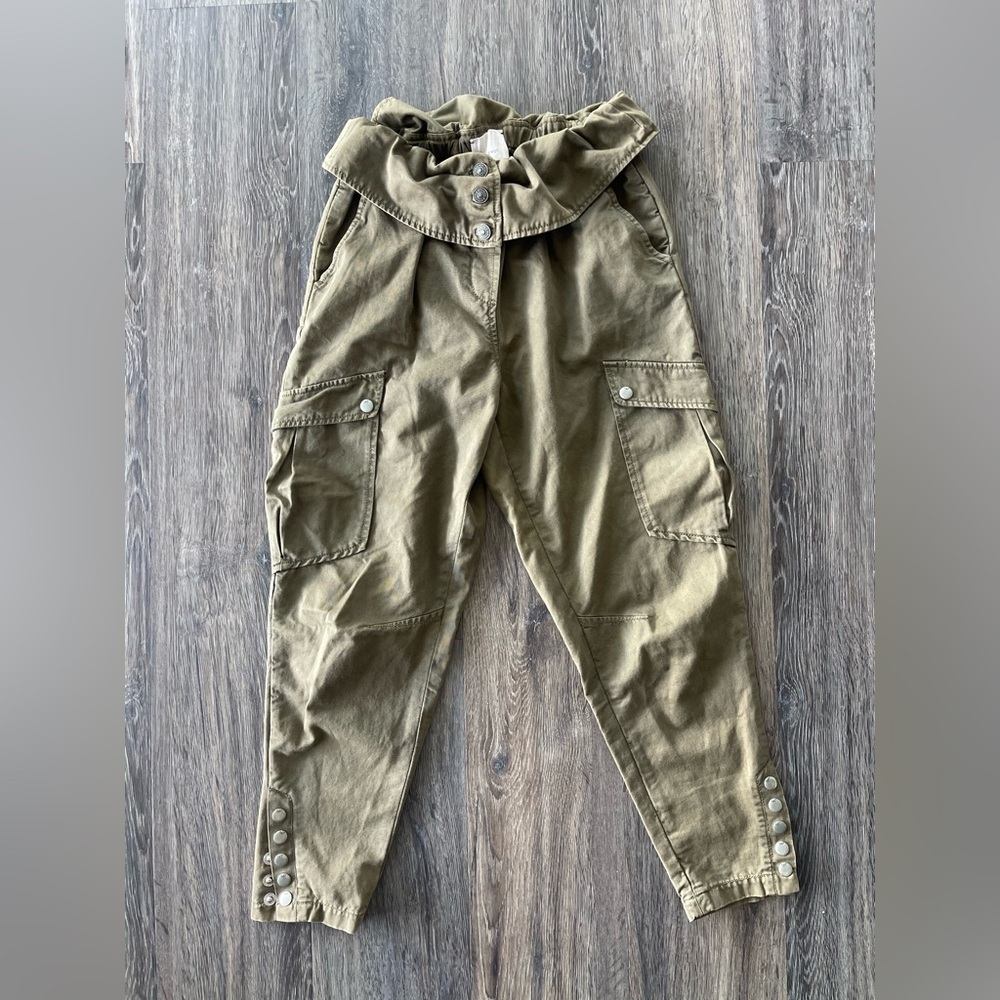 Cinq a Sept | Noah Fold Over Waistband Cargo Pants - Picture 2 of 8